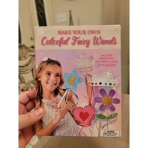 Hapinest Make Your Own Colorful Fairy Wands Craft Kit for Girls Ages‎ 4 Years
